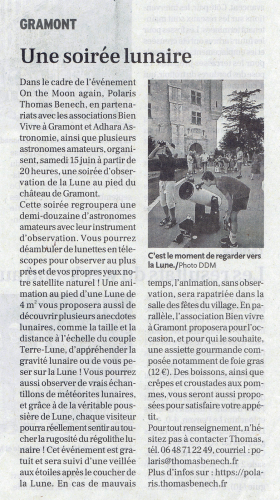 Article La Dépêche du Midi du Tarn-et-Garonne du 4 juin 2024